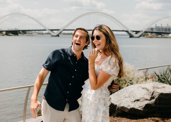 James and Ellie’s Proposal at the Anacostia River Walk, Navy Yard